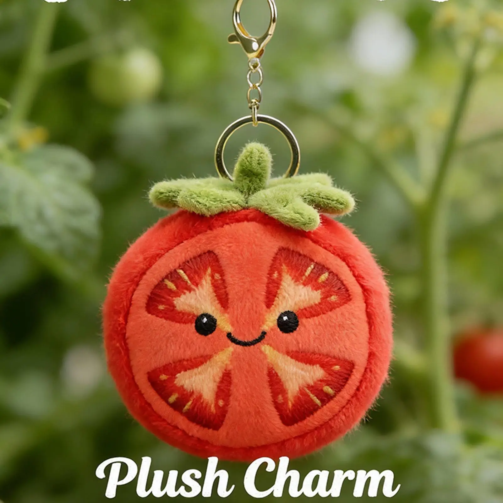 Tomato Purse Charm Stuffed Wallet Ornament Decorative Purse Ornament For Kids Teens Adults Students Teachers Office Travelers