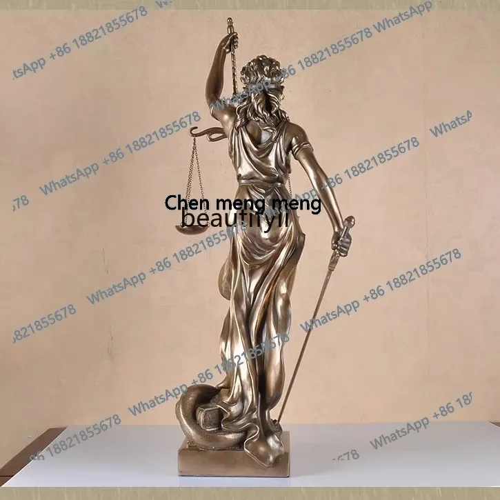 

Justice Muse Large Soft Decoration Ornament Legal Sculpture Ornament Artwork Fiberglass Decoration H H
