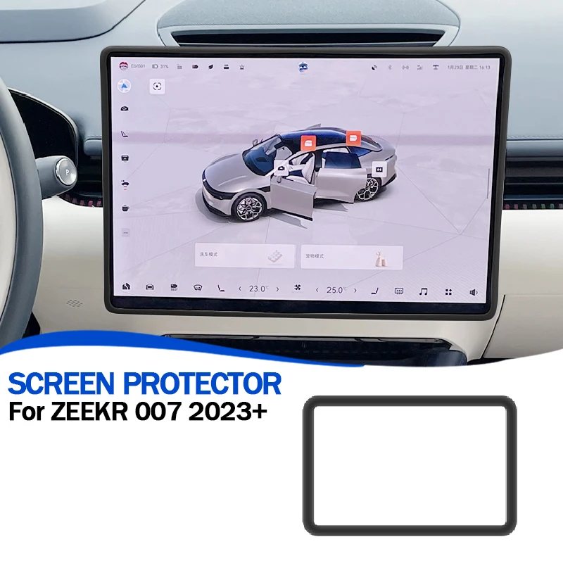 

Для Zeekr 007 GT 2024 + центральный прибор управления, навигационный экран, силиконовый защитный чехол, автоаксессуары против царапин