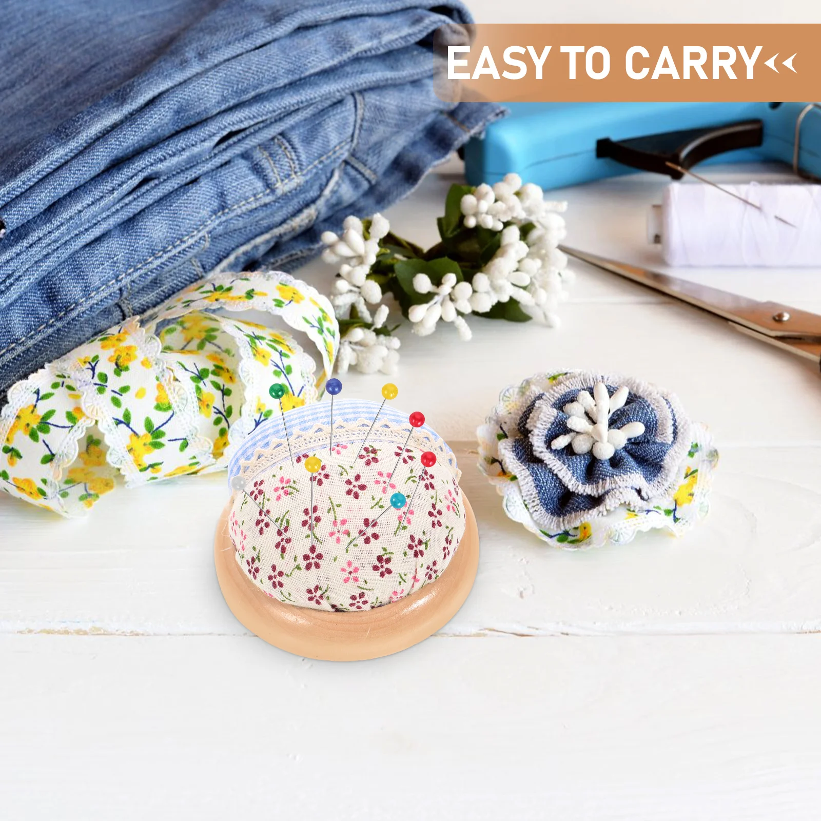 

Needle Cushion Sewing Organizer Pin Pillow Embroidery Cushions Holder Straight Pins for