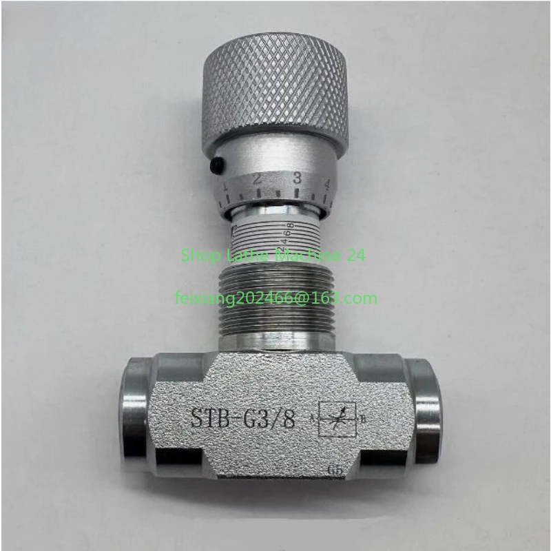 STB G1/4 G3/8 Bi-Directional Flow Restrictor Hydraulic Valve Carbon Steel Flow Control Valve for Hydraulic