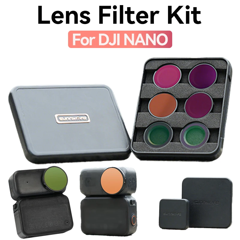 Pour DJI OSMO Nano ND ensemble de filtres d'objectif caméra de sport CPL/MCUV/ND/NDPL8/16/32/64 Kit d'accessoires de filtres de protection