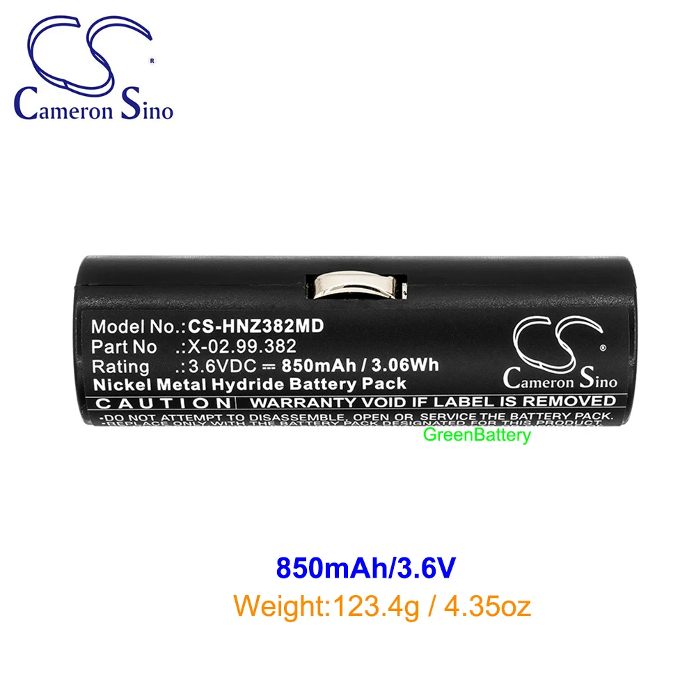 850mA/1000mAh Battery for Heine Beta Handles Ophthalmoscope Beta 200 200s Short F.O.Laryngoscope Handle for Heine Beta Handles