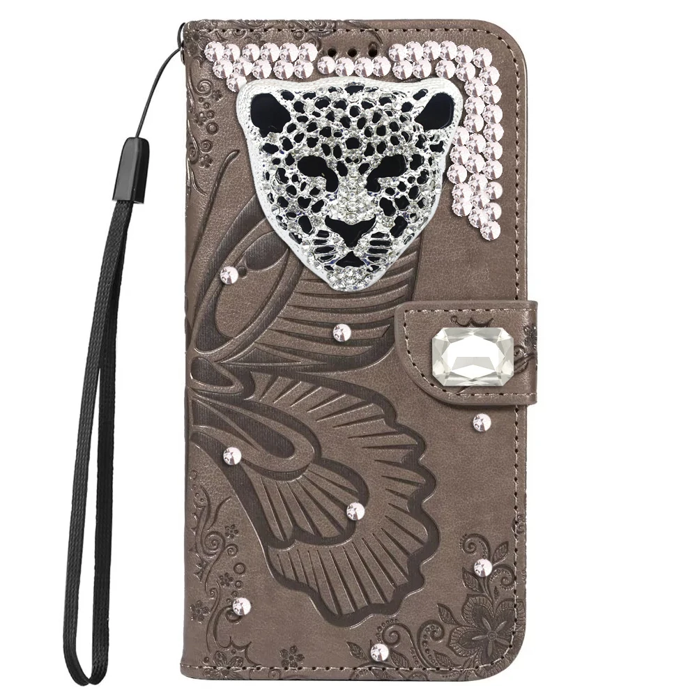 

Leopard Leather Phone Case for iPhone 16 15 14 13 12 11 Pro Max Plus Magnetic Flip Wallet Coque Butterfly Lanyard Cover Bag