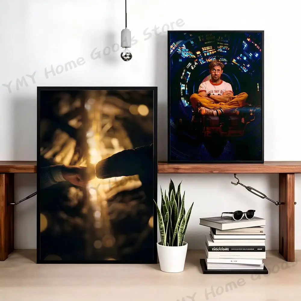 PHM R-Ryan Gosling Poster Sticker Classic Art Painting for Home Bedroom Cafe Office Wall Decor
