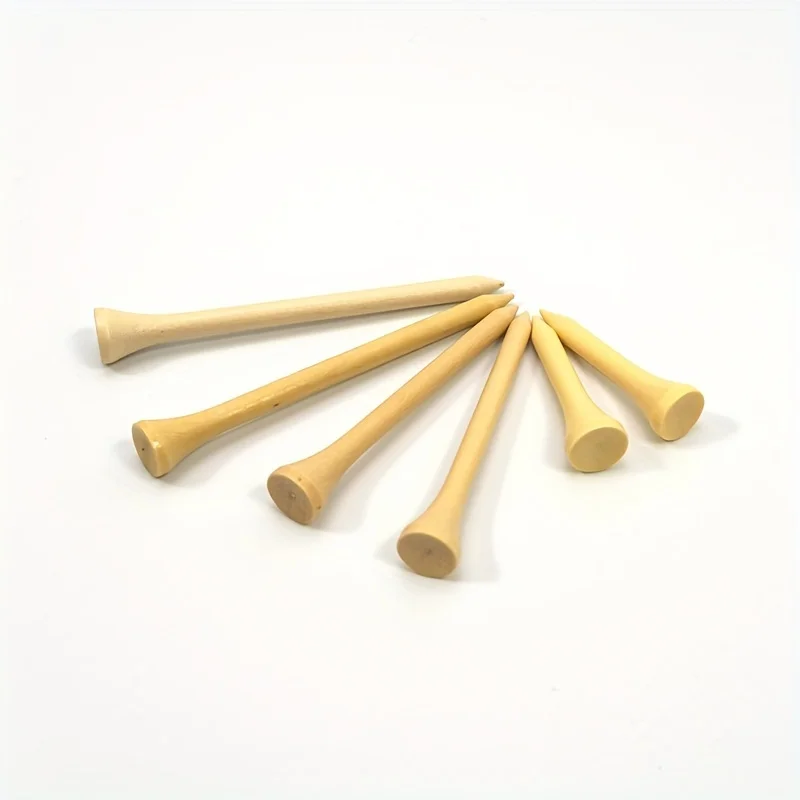 Mixed Set of 6 Bamboo Golf Ball Studs 3 Sizes Original Color Golf Ball Holder Studs for Home Garden