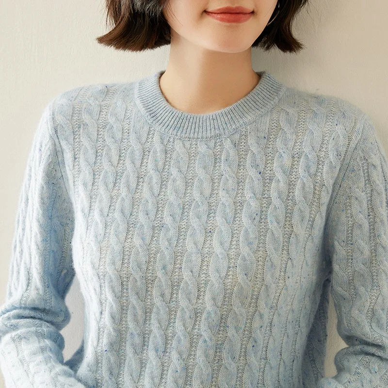 

Cashmere Sweater Women Round Neck Cashmere Sweater Base Shirt