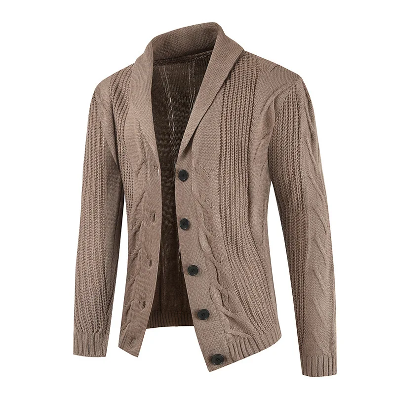 2024 Autumn New Cardigan Solid Color Korean Edition Personalized Slim Fit Suit Button Daily Casual Sweater