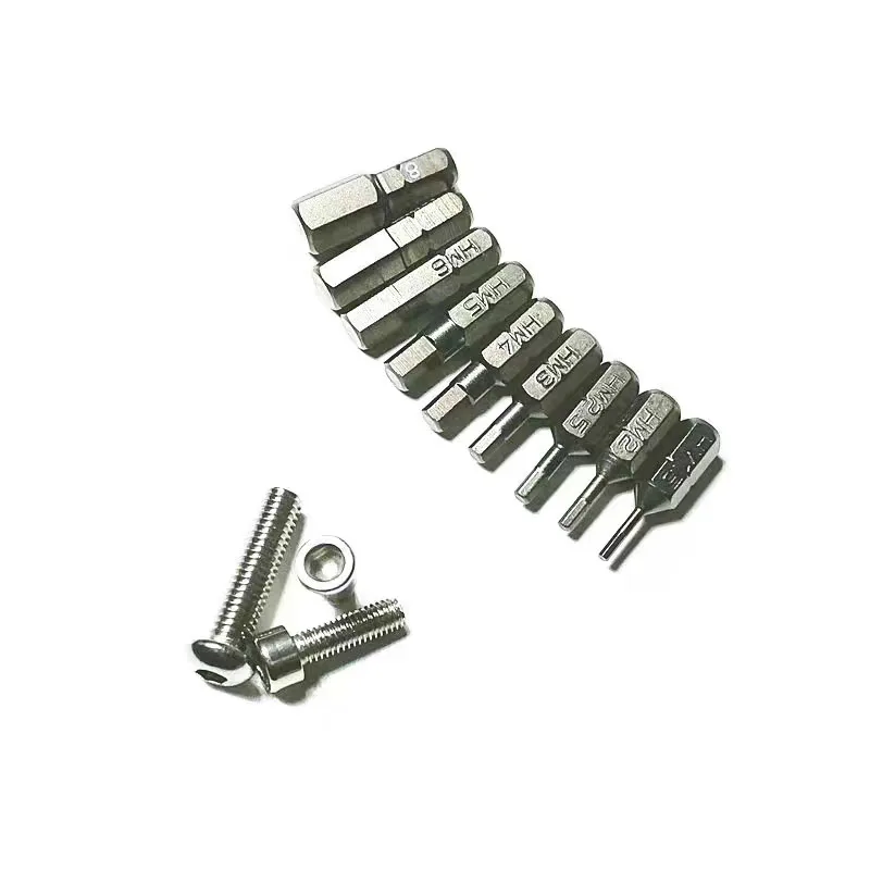 Imagem -04 - Hex Short Screwdriver Bit Grupo s2 Steel Hard Chave de Fenda Elétrica Hex Shank 25 mm Comprimento Ferramenta sem Buraco Pcs Set