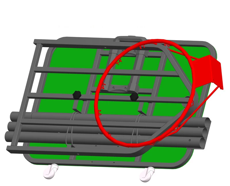 Stand Basket Portabel Indoor Outdoor Stand Basket yang Dapat Dipindahkan dan Dapat Diangkat untuk Dewasa dan Anak-anak Stand Basket yang Dipasang di Dinding