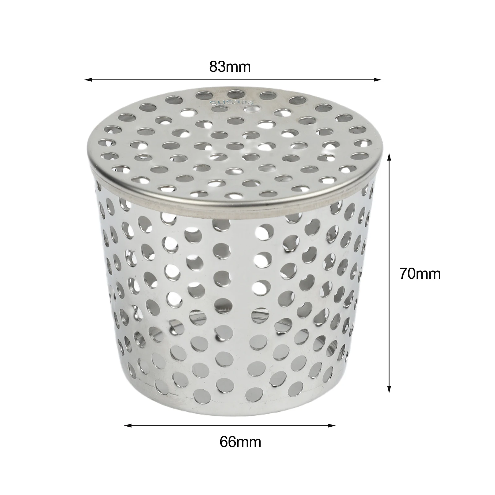 1 Pcs Stainless Steel Gutter Leaf Guard, Mesh Drain Filter For Roof Downspout, Anti-Clog Debris Protector For 40-200mm Pipes