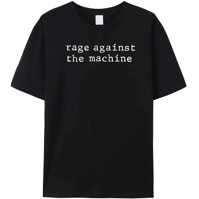 

Rage Against The Machine Letters T-shirts RATM Rap Metal Rock Lovers Hispter Streetwear Premium Summer O-neck Hipster Tshirt