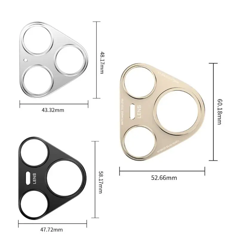 Premium Aluminum Lens Cover Shockproof Lightweight For Mobile Device Protective D2RC