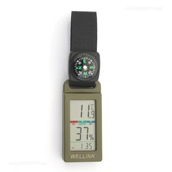 Xiaomi Wellink Mini Temperature Humidity Instruments Outdoor Camping Mountaineering Vehicle Pendant Keychain Compass Thermometer