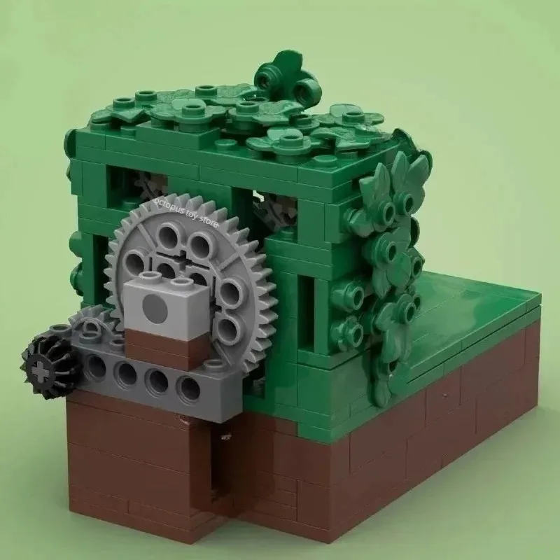 MOC Building Block Homer Backing Into the Bushes Technology Bricks Birthday Christmas Holiday DIY Gifts Adults Toys