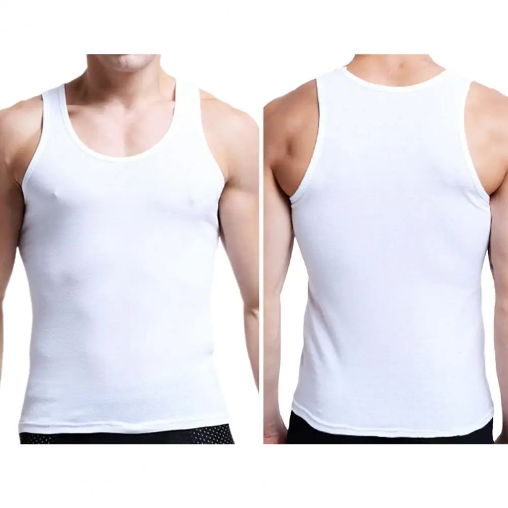 Youth Sports Fitness Vest Seamless Stretchy Men's Summer Fitness Vest Soft Breathable Tank Top for Gym Sport Quick-drying