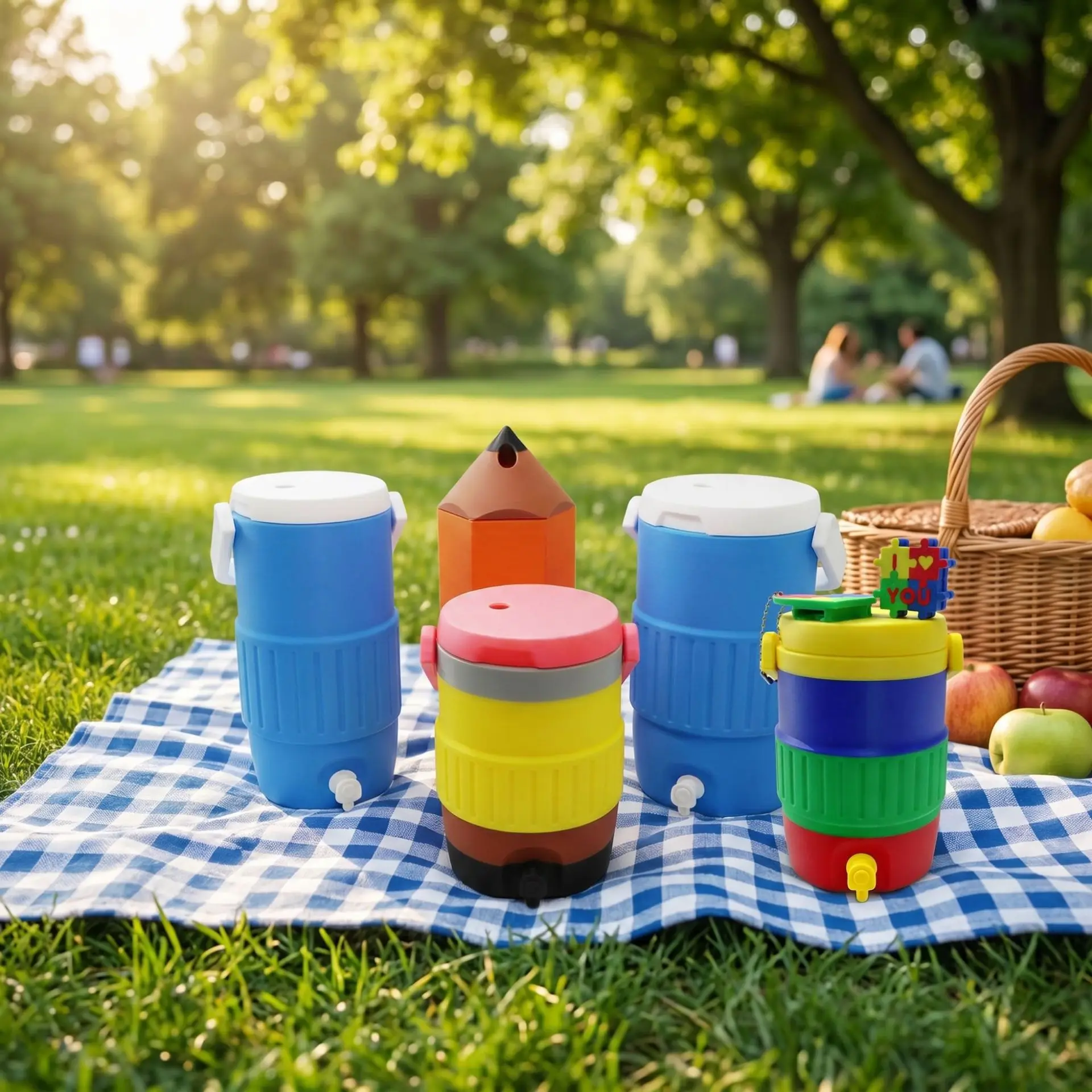 12oz Insulated Can Holder Cooler Sleeve With Glass Straw Portable Outdoor Beach Camping Beer Beverage Cup Holder Drink