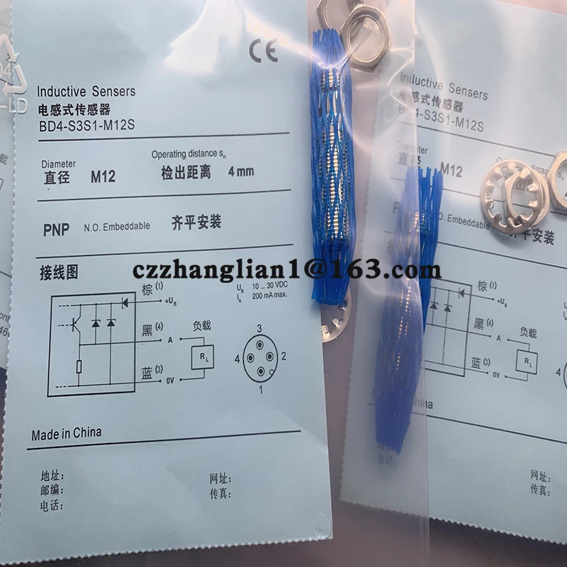 

brand new Proximity switch BD2-S1-M8S BD2-S3-M8S BD1.5-S1-M8S BD1.5-S3-M8S BD4-S1-M8S BD4-S3-M8S One year warranty