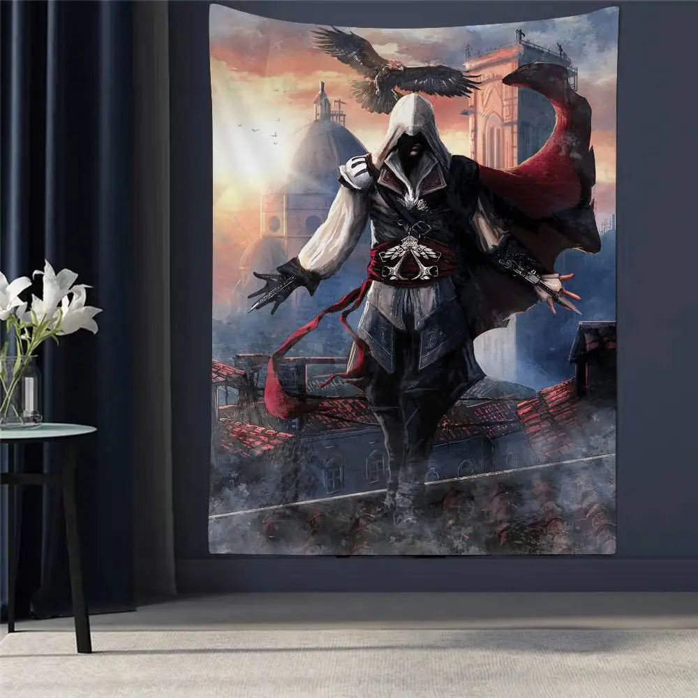 

A-Assassins Creed Hanging Bohemian Tapestry Indian Buddha Wall Decoration Witchcraft Bohemian Hippie Cheap Hippie Wall Hanging