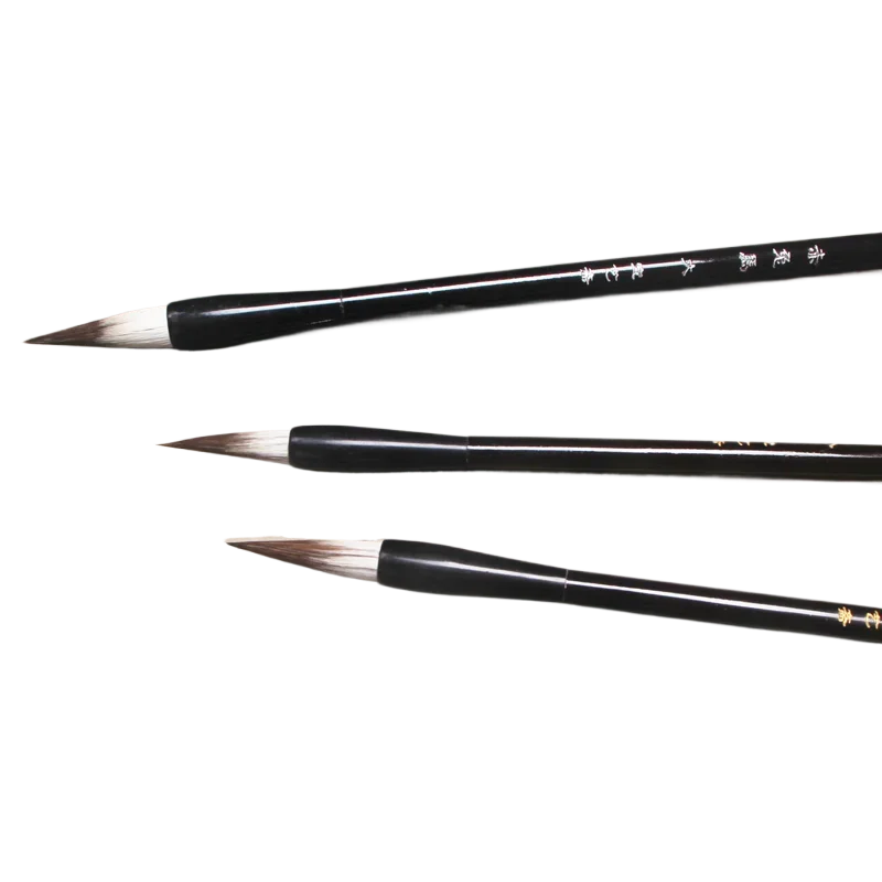 Woolen Multiple Hair Calligraphy Brush Professional Chinese Calligraphy Paint Peing Brush Regular Seal Running Script Art Pen