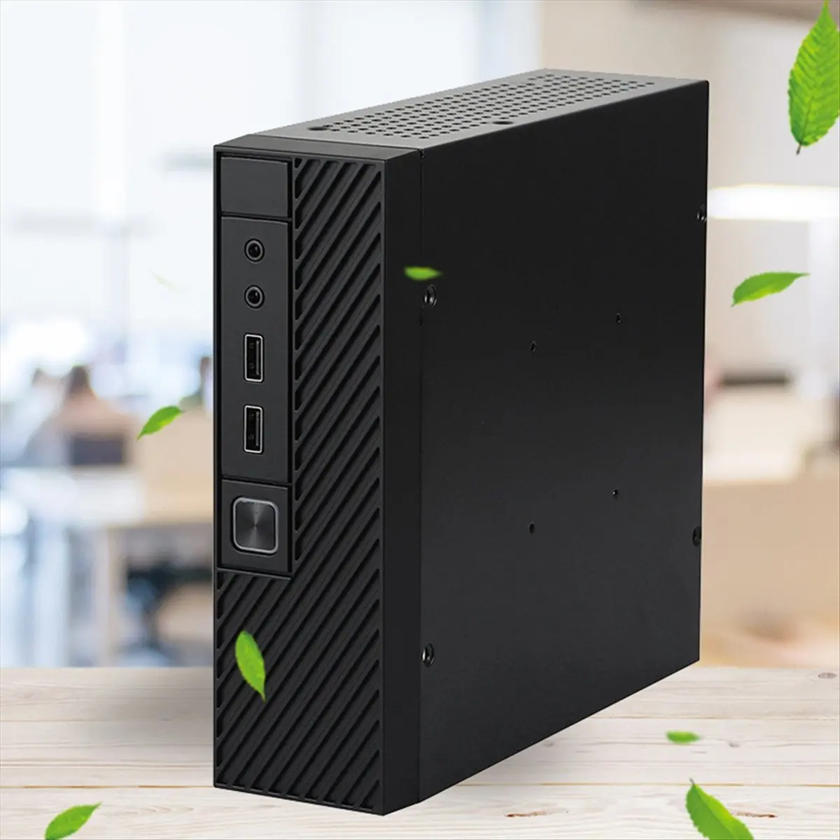 ABAN M06 Mini Desktop Case MINI-ITX PC Chassis Versatile and Efficient Industrial Control Case with Foot Stand