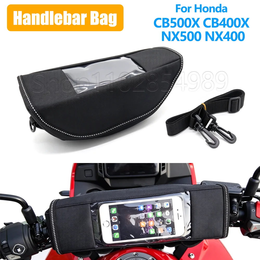 Motorcycle Waterproof Handlebar Bag For HONDA CB500X CB400X CB 500X 400X NX500 NX400 NX 500 Navigation Bag Travel Storage Tool