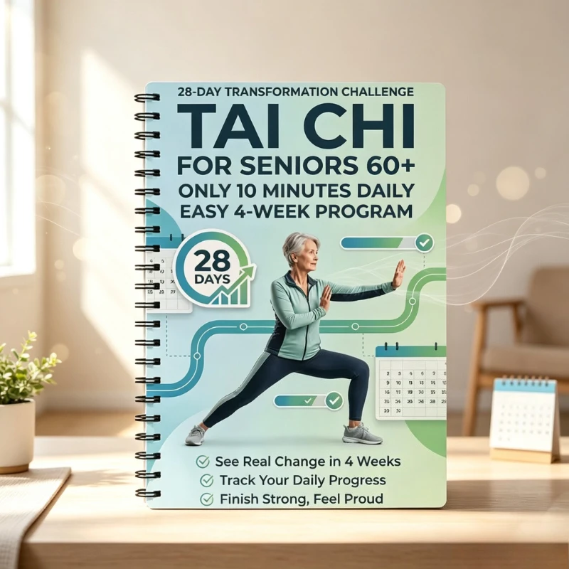 Tai Chi Training Manual for Elderly People Aged 60 and Above, 28 Day Plan, 10 Minute Daily Home Gentle Fitness Tutorial