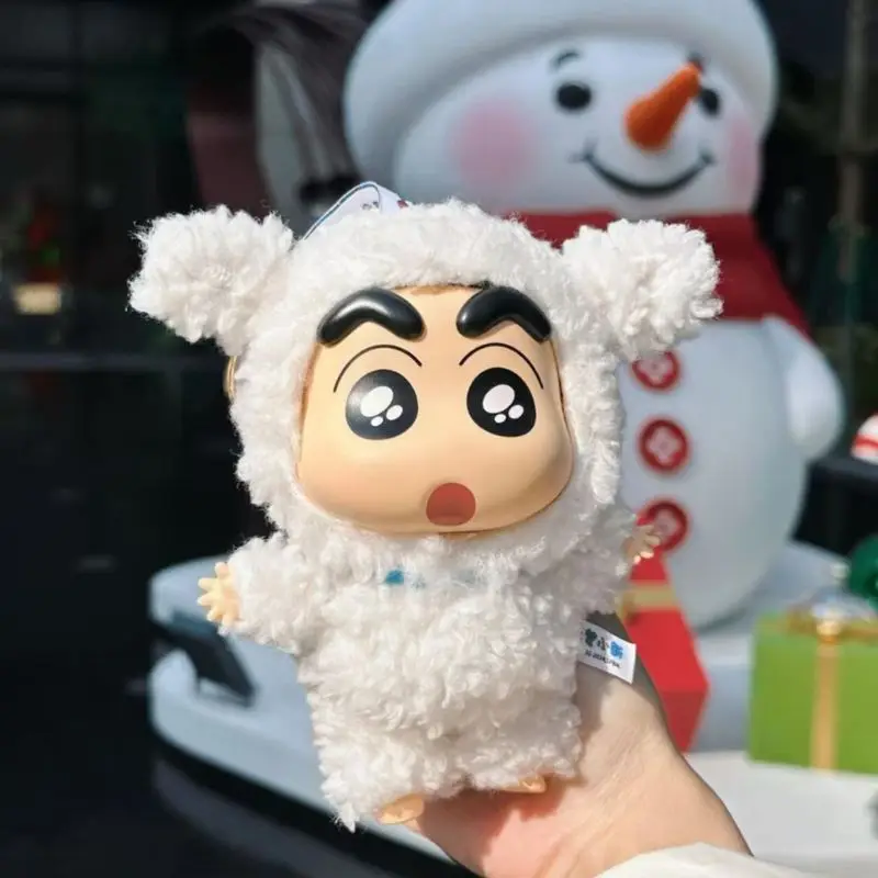Crayon Shin-Chan Costume originale Serie Party Blind Box Vinile Peluche Bambola Anime Figura Collezione di scatole misteriose Regali di compleanno giocattolo