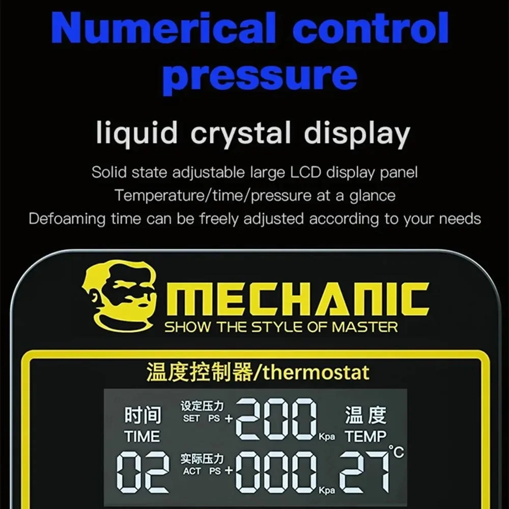 Defoaming Machine MECHANIC GAN-02 Fenix 8-inch LCD Screen Bubble Remover CNC Voltage Regulation One Click Defoaming Tool