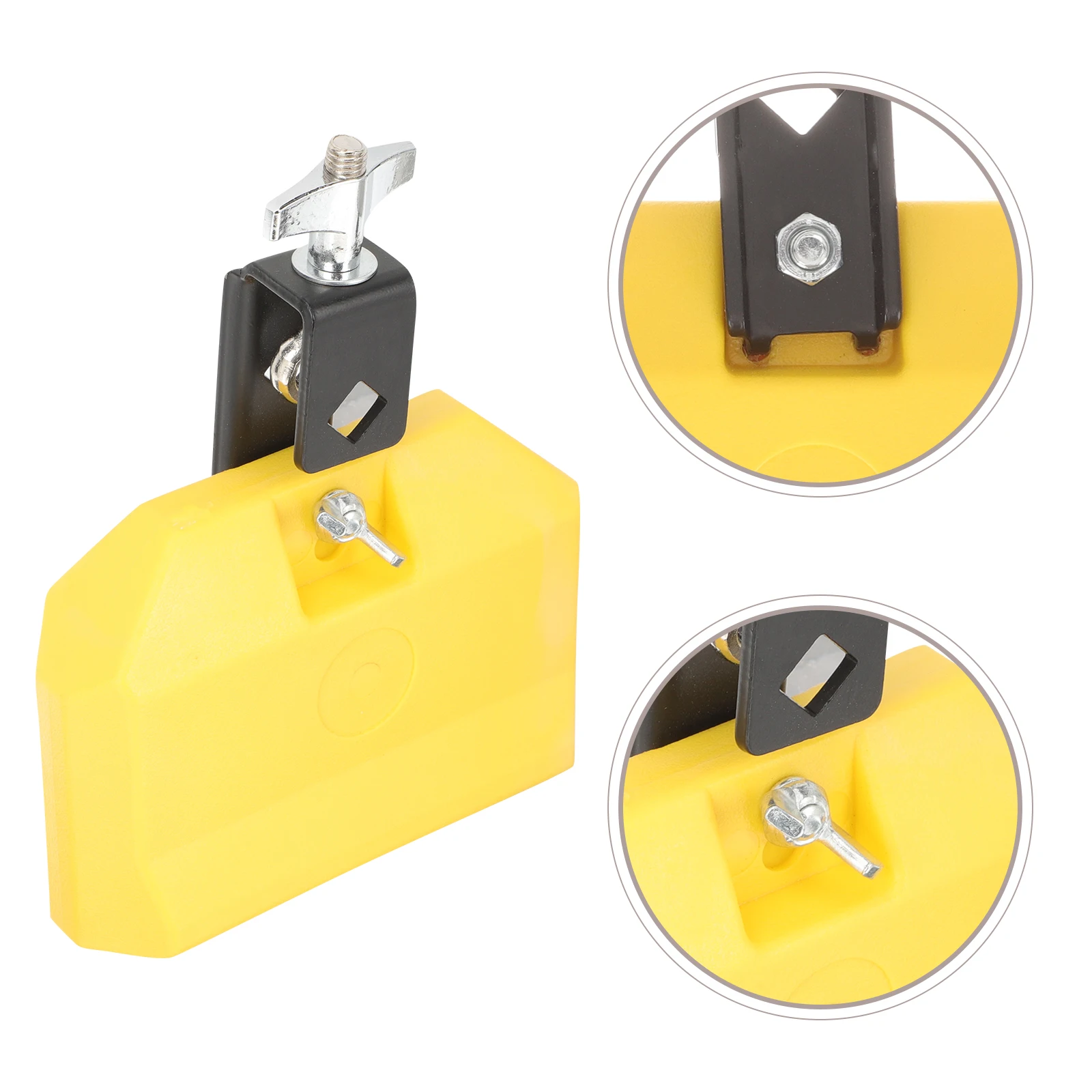 

Percussion Instrument Cowbell Durable Plastic Metal Drum Kit Accessory Educational Musical Instrument Supply Practical Drum Set