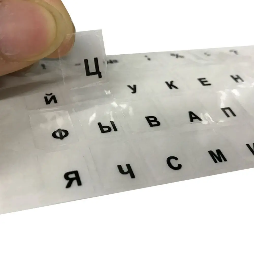 

10 Inch No Alphabet Protective Film Keyboard Stickers Language Transparent Russian