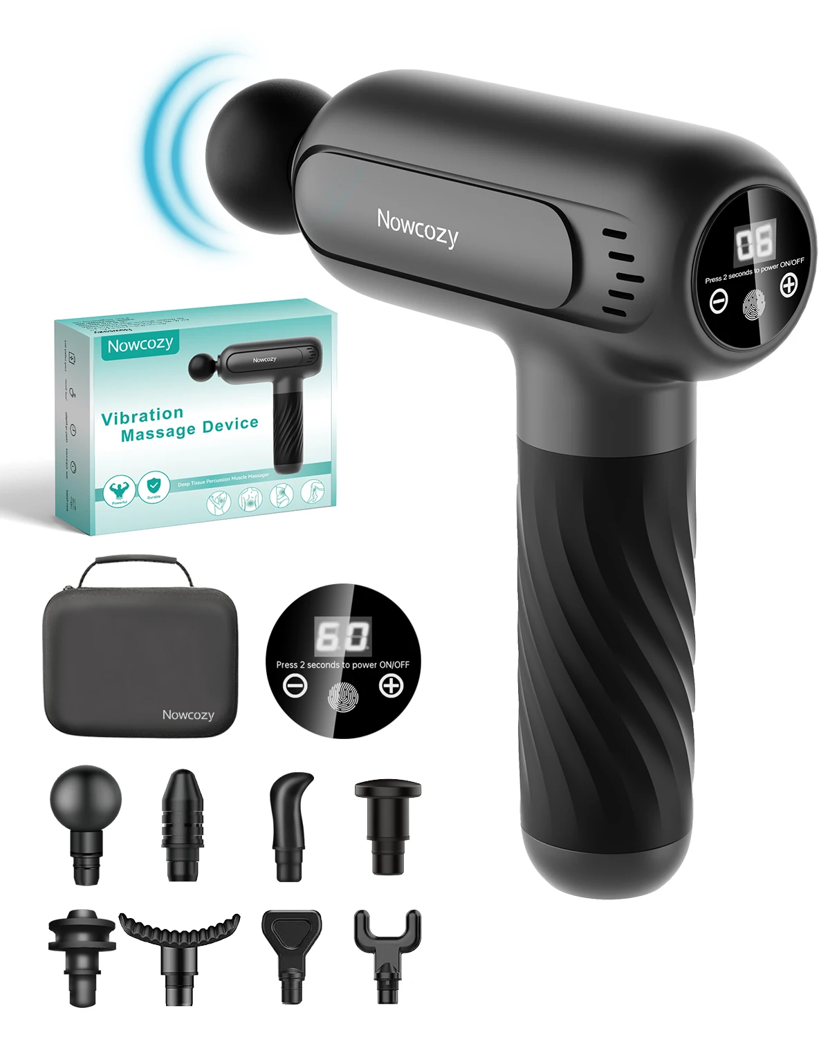 

Phenitech Deep Tissue Fascia Gun Muscle Relaxation Massager Electric Household Neck Membrane Deep Massager Gun