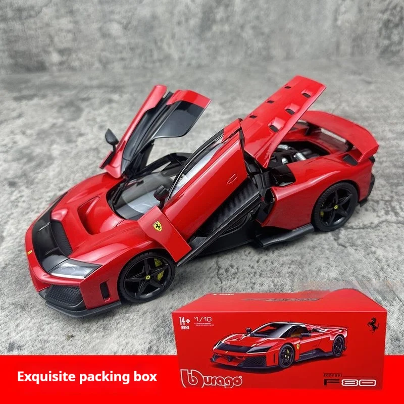 In Stock Deluxe Edition Bburago 1:18 Sports Car Model Simulation Alloy Car Model Collection Decoration Gift For Boys And Adults