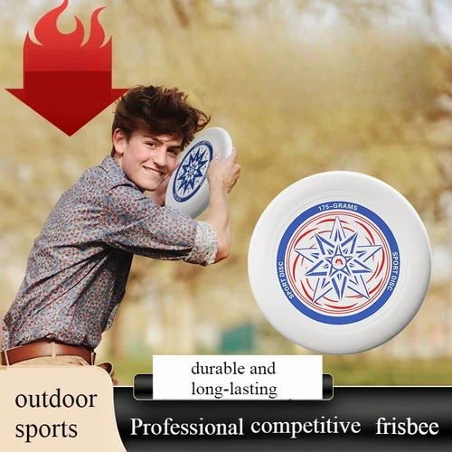 Imagen 1 del producto Discos voladores para deportes al aire libre, competiciones para adultos, juegos deportivos juveniles, borde antideslizante, Frisbee, accesorios deportivos para padres e hijos al aire libre