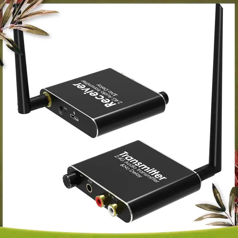 New-2.4G Audio Extensor Wireless Audio Transmitter And Receiver 50M Lan Audio Extender Splitter