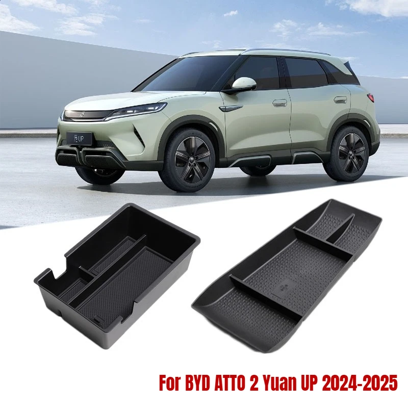Para BYD ATTO 2 Yuan UP EV: Bandeja Organizadora Premium em ABS para Apoio de Braço e Console Central 2024 2025
