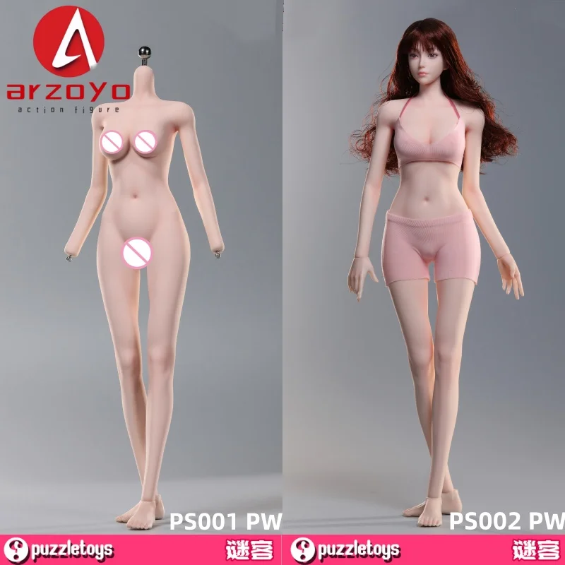 

Puzzletoys ps001 ps002 1/6 Женская жидкая силиконовая резина с подвижным глазом, бесшовное тело, 12 дюймов, гибкая фигурка со средней грудью