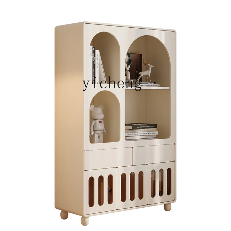 

Yy French Cream Style Bookshelf Combined Bookcase Modern Minimalist Living Room Home