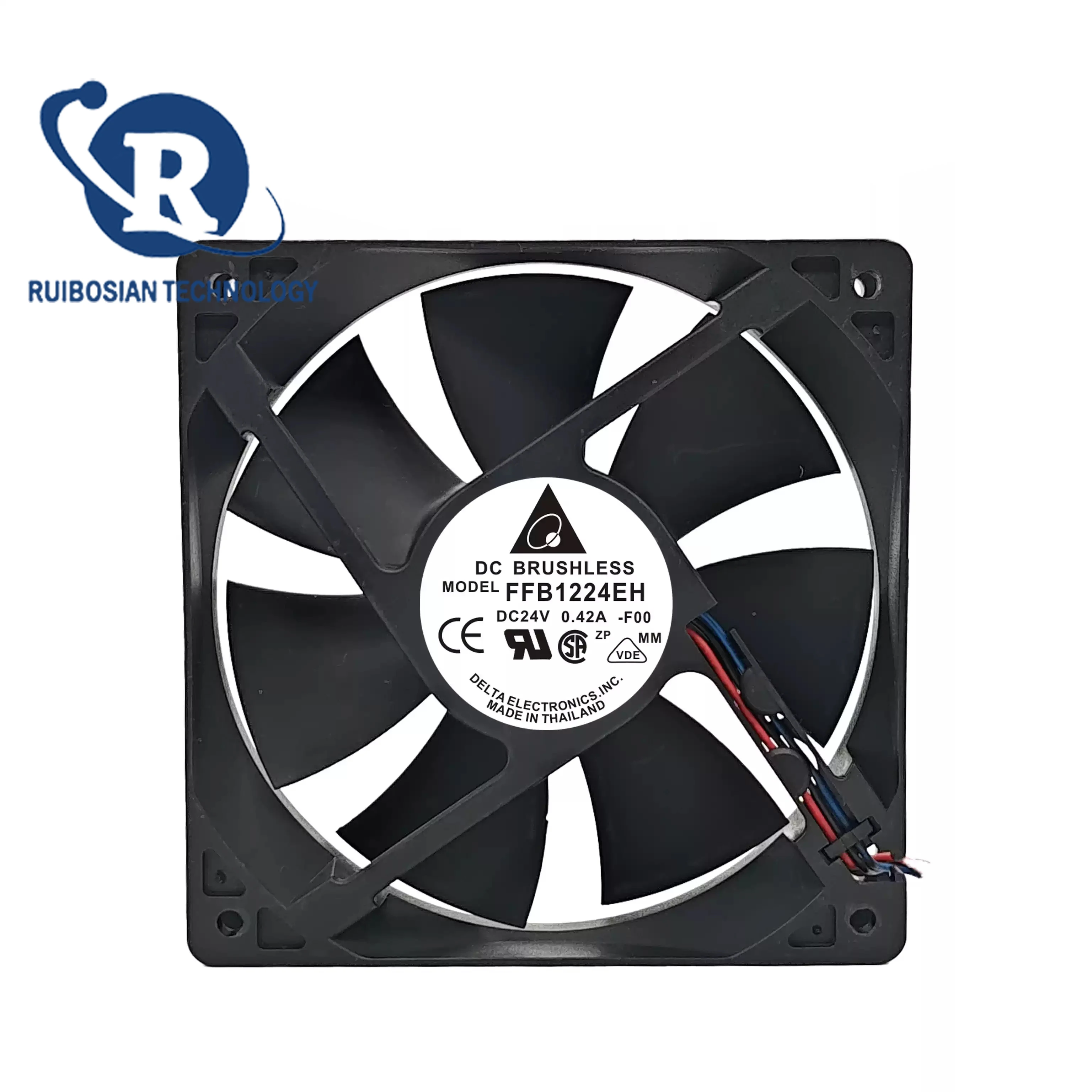 Delta DC12V/24V 4, 5, 6, 7, 8, 9, 12, 14CM Silent Large Wind Computer Case CPU Cooling Fan