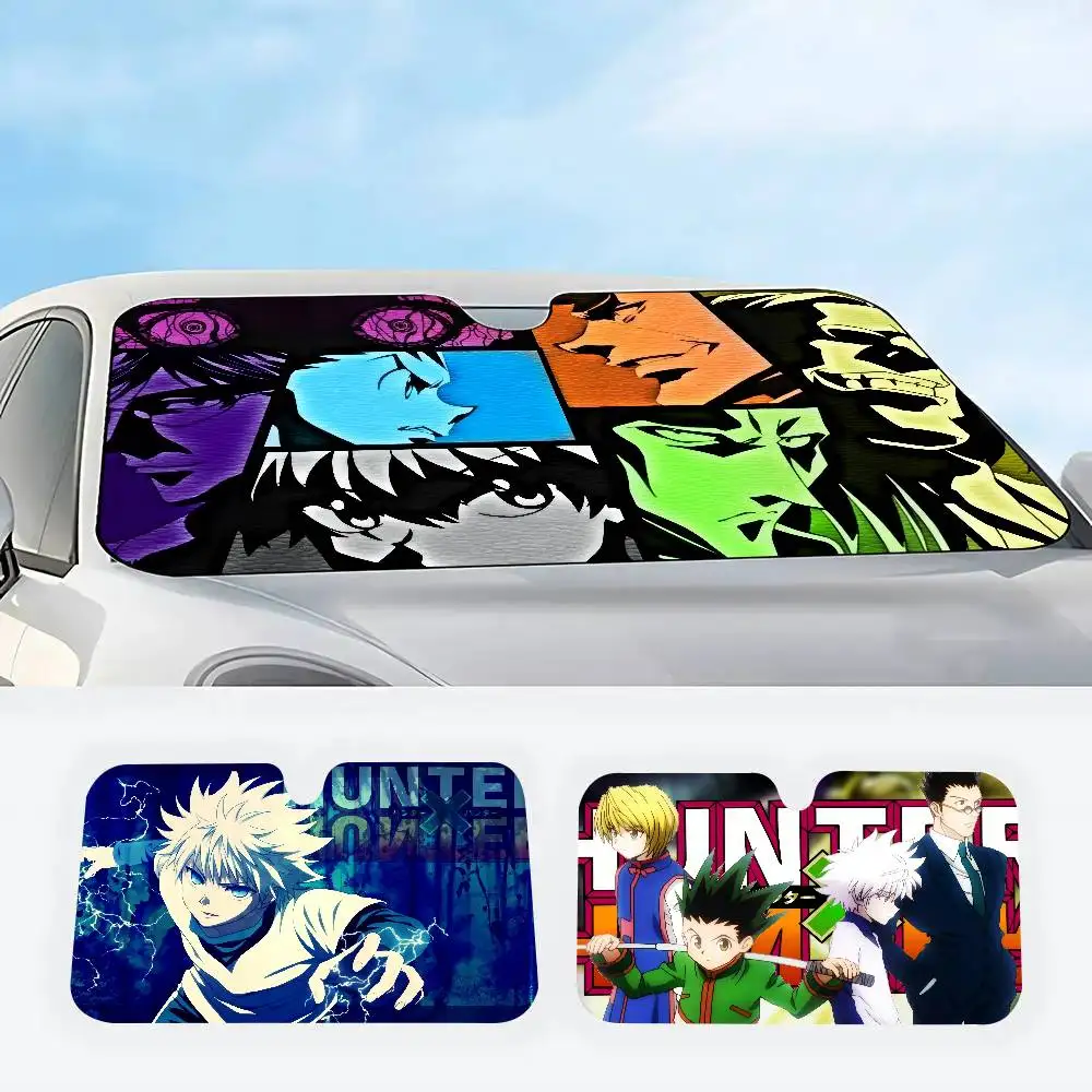 

Hunter X Hunter Anime Auto Windshield Sun Shade Personalized Picture Block UV Rays Sun Visor Protector Car Sunshade