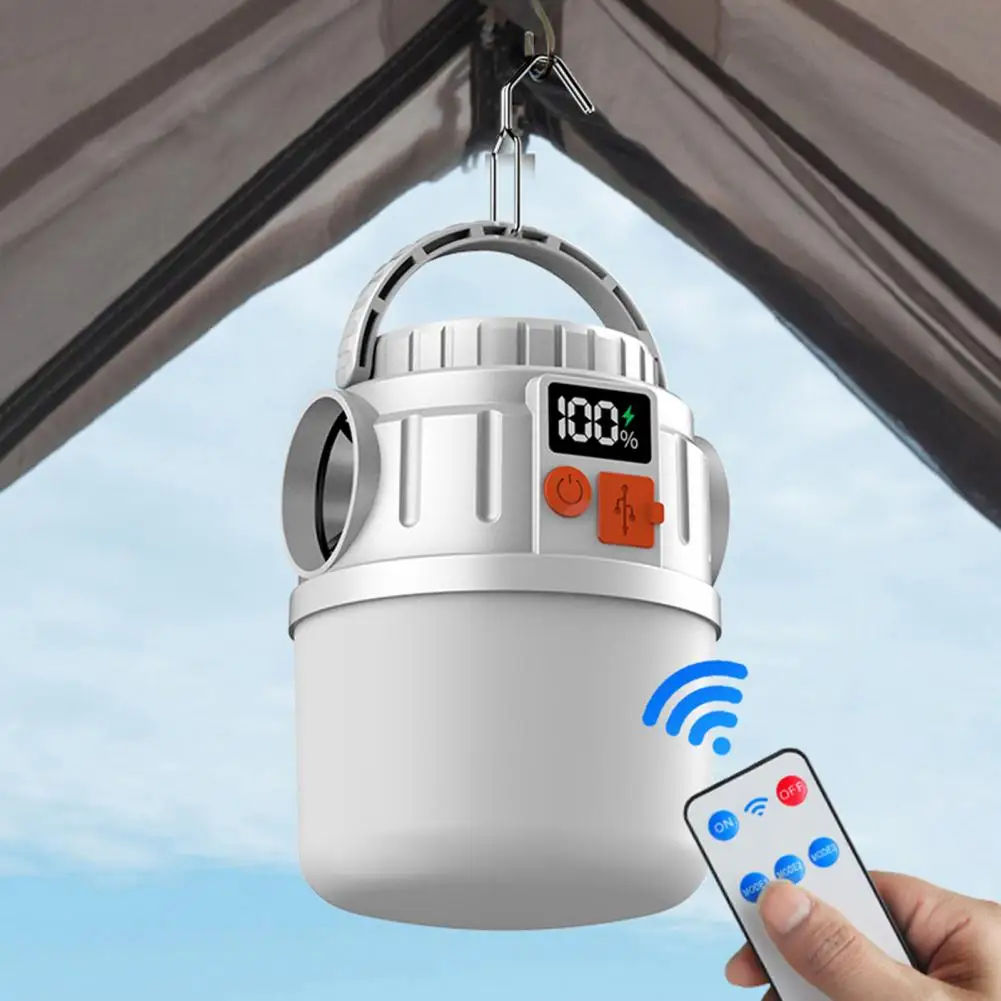 Solar-powered Camping Light Solar-powered Camping Lantern with High Brightness Display 5 or 7 Modes Rechargeable Flashlight