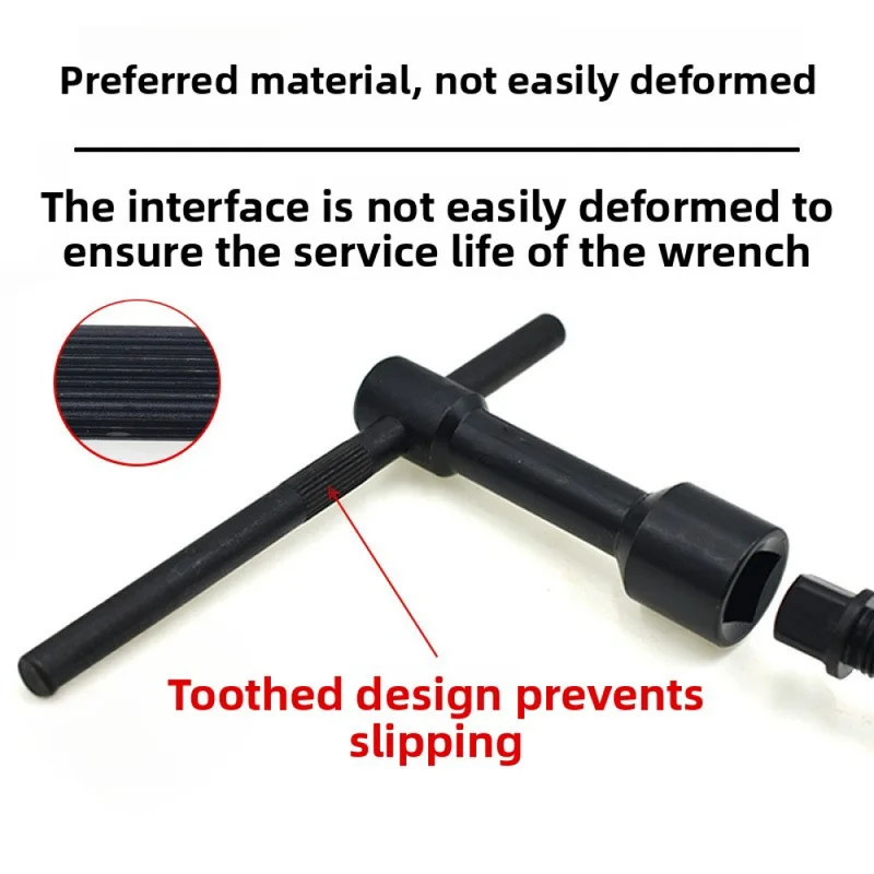 Lathe Tool Post Square Drive Wrench, Extra Long Socket Turret Spanner for Machine Accessories,SL26082