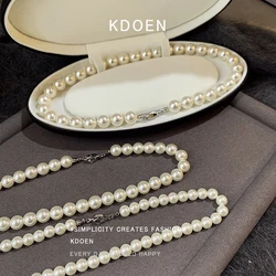 2024 Fashion Jewelry For Women's Sexy Collar Chain Accessories High end Women‘s Buckle Design Imitation Pearl Beaded Necklace