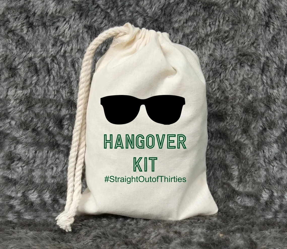 25 PCS Hangover kit Bags - Recovery Kit Bags - Bachelorette Party Decorations - Wedding Welcome Bags - Survival bags - Hangovers