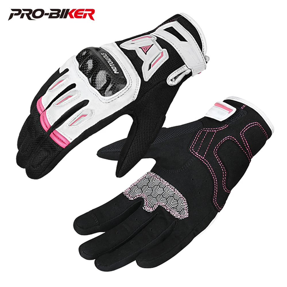 

Motorcycle Riding Anti-Fall Wear-Resistant Motorcycle Touch ScreenGloves ForWomenCycling Breathable Carbon FiberProtectiveGloves