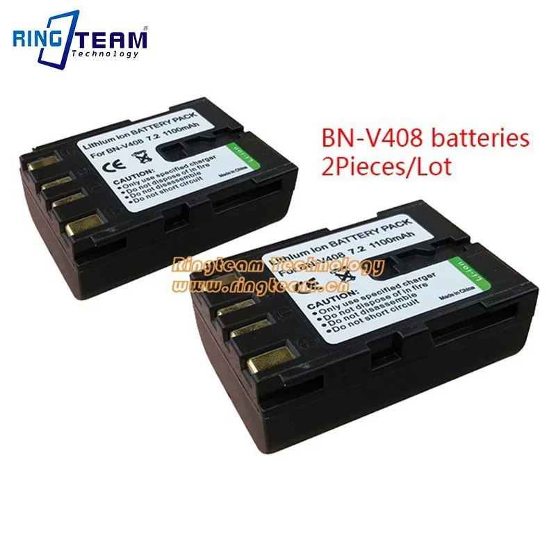 2pcs/Lot BN-V408U BNV408U BN-V408 BNV408 Camcorder Battery for JVC GR D20 D200 D200US D201 D20E D20EG D21EK D22 D220 D23 D230