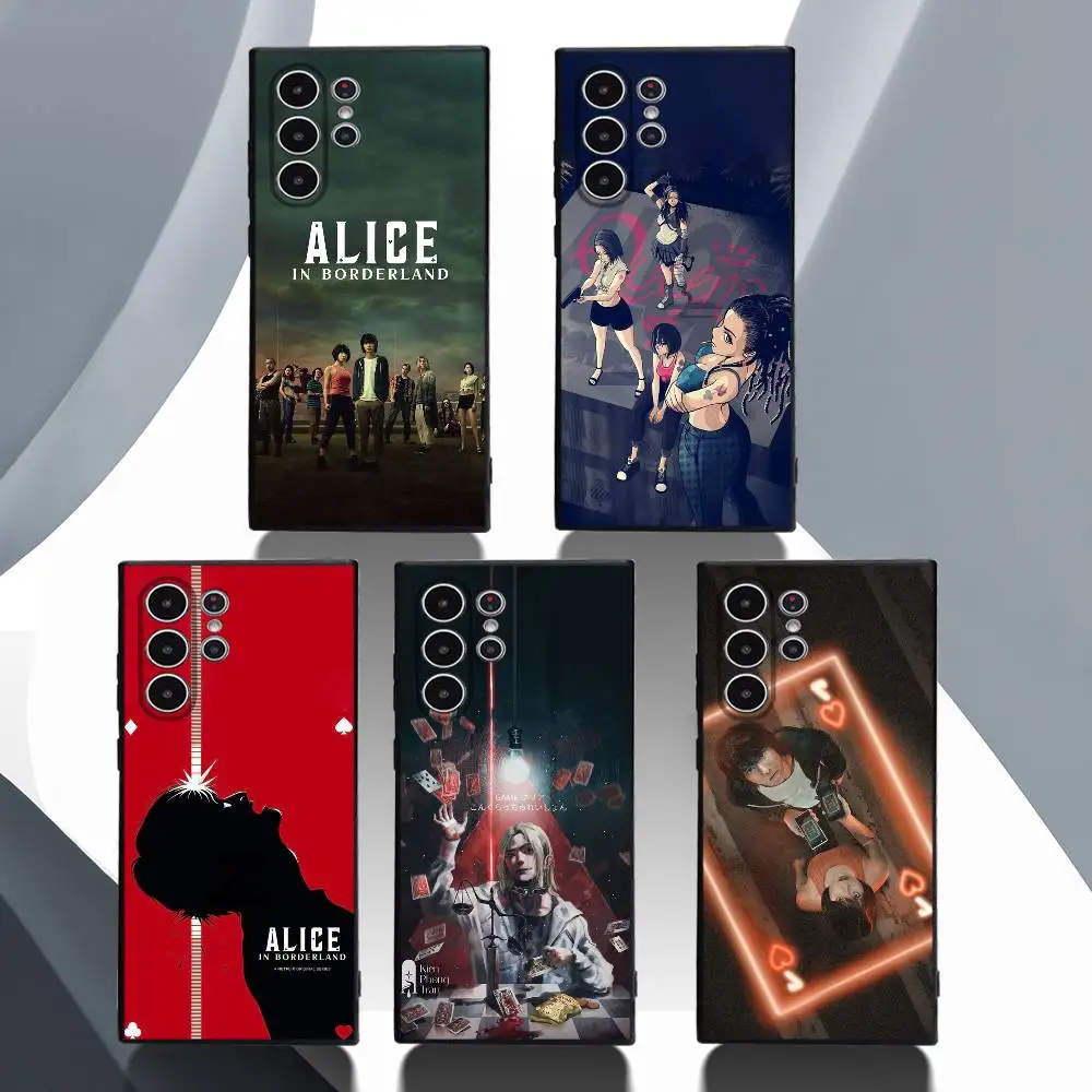 

TV A-Alice in B-Borderland Phone Case for Samsung Galaxy S25 S24 S23 S22 S21 S20 Ultra Plus Shockproof Frosted Soft Cover Funda