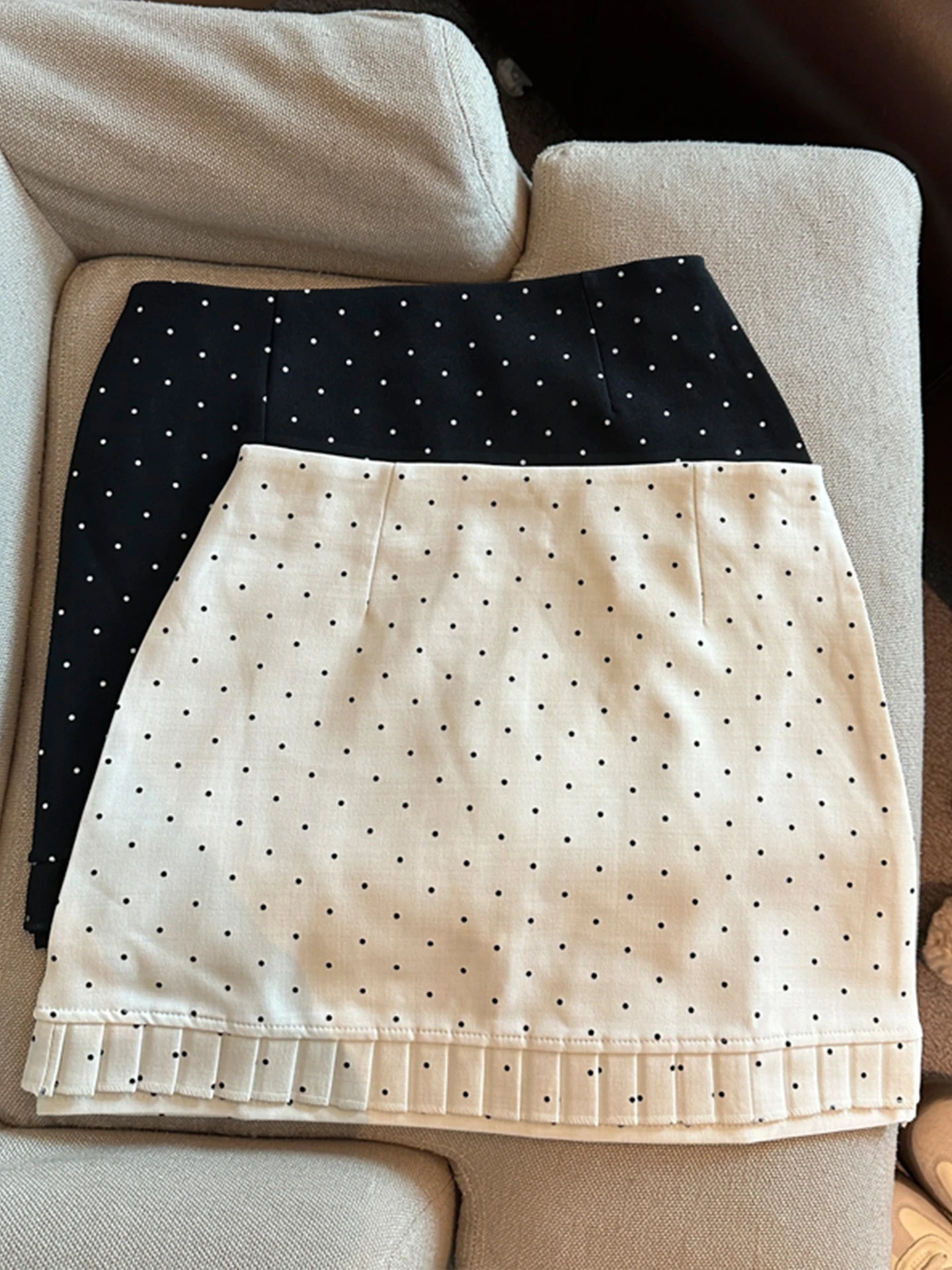 

Emily Clud Recommended Polka Dot Lace A-Line Skirt Women's Spring Summer Anti-Light High Waist ort Skirt Casual Wear