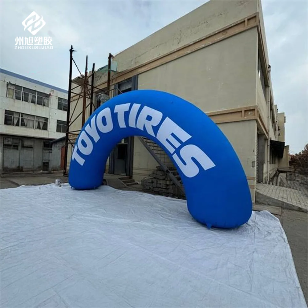 Inflatable archway, inflatable advertising archway, with blower, customizable logo, used for advertising promotion