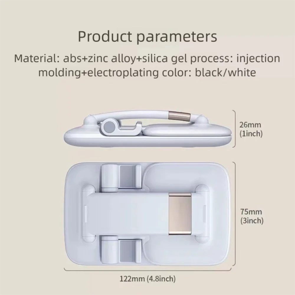 New Foldable Mobile Phone Stand Silicone Protection Stable Phone Holder Universal Adjustable Desktop Tablet Holder